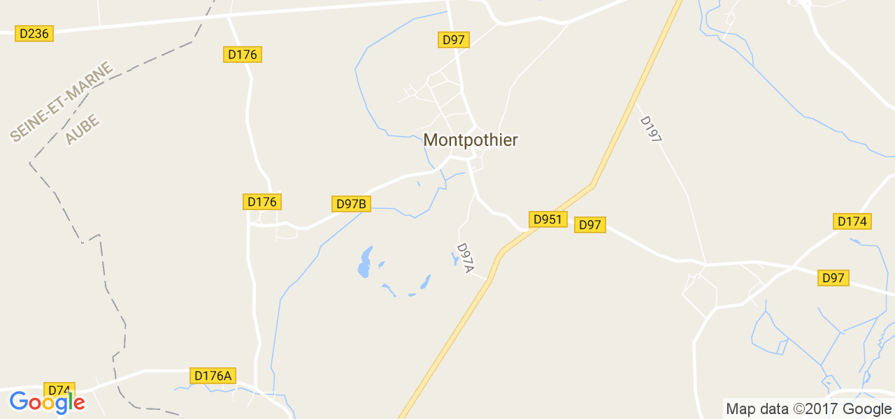 map de la ville de Montpothier