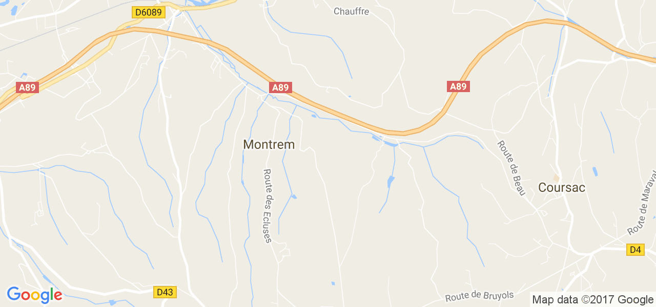 map de la ville de Montrem