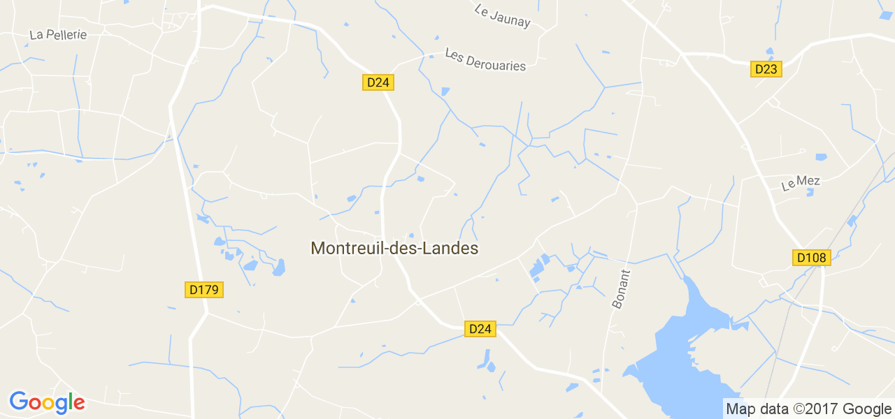 map de la ville de Montreuil-des-Landes