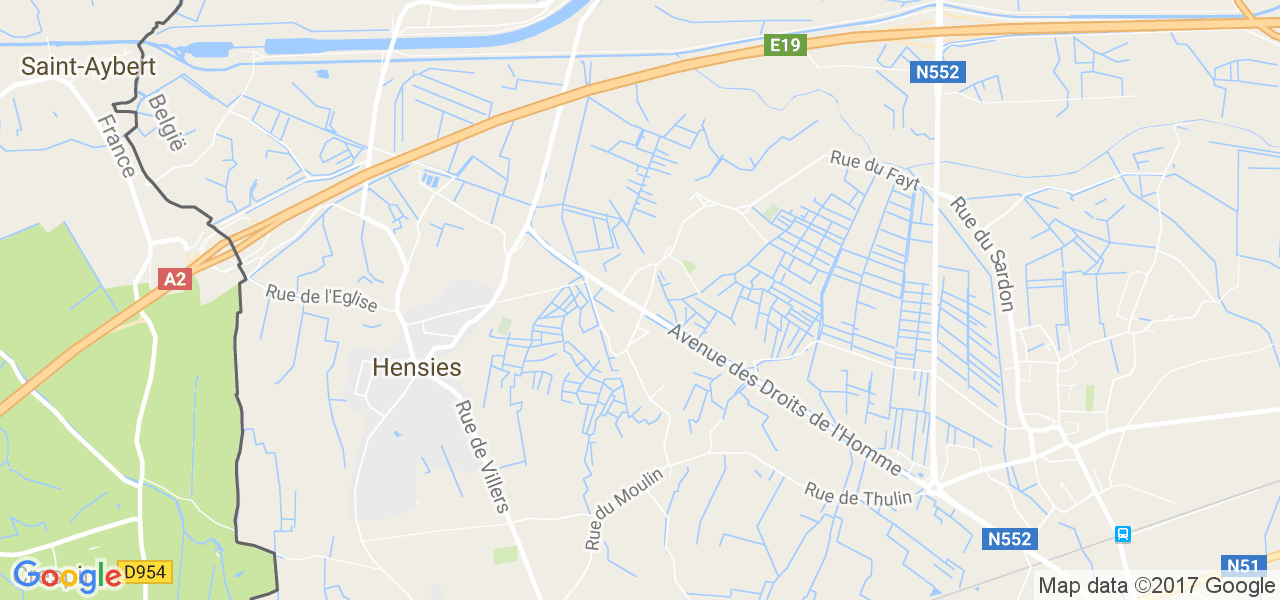 map de la ville de Montroeul-Sur-Haine