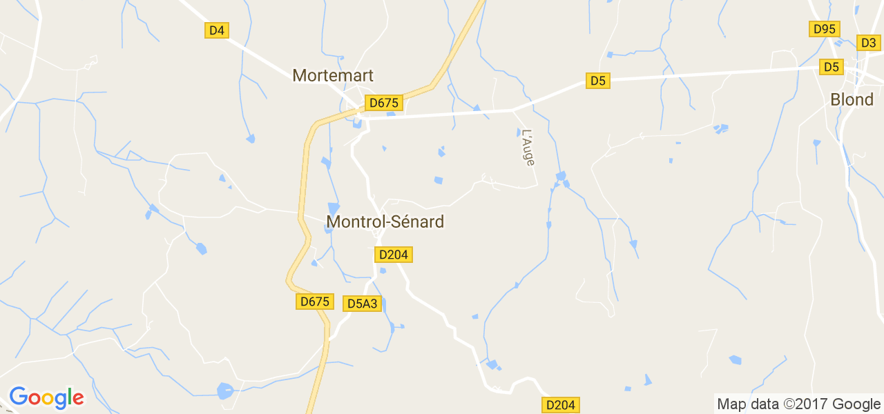 map de la ville de Montrol-Sénard