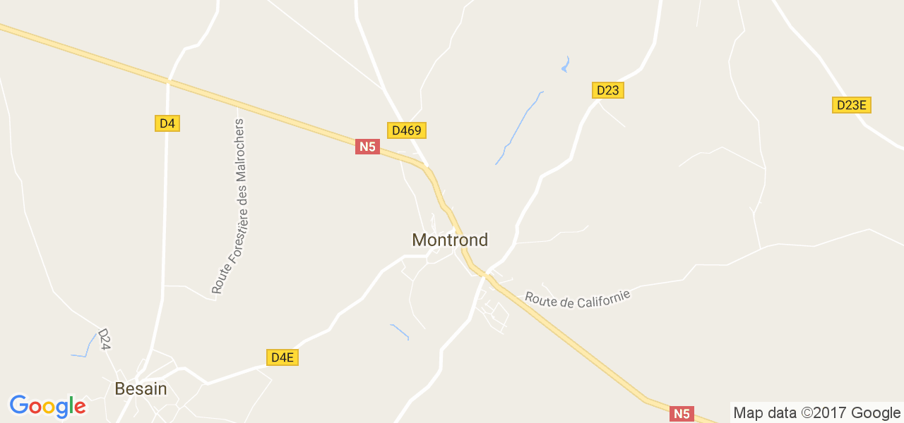 map de la ville de Montrond