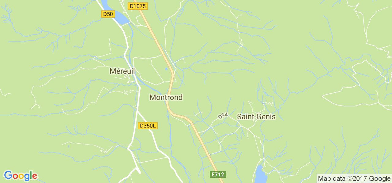 map de la ville de Montrond