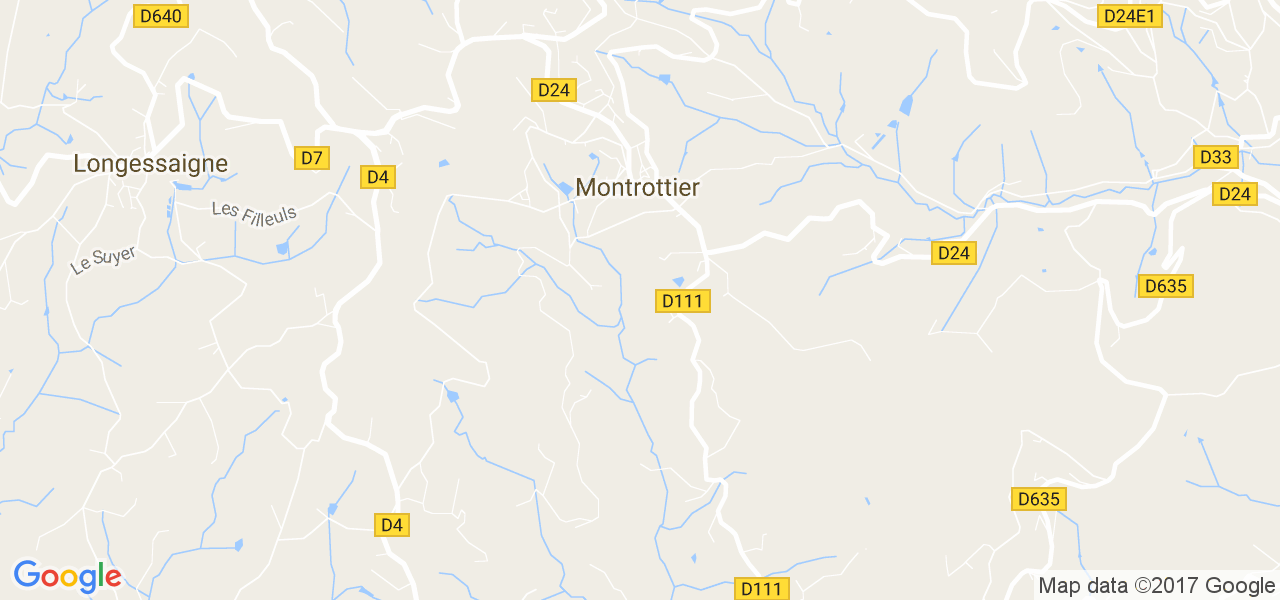 map de la ville de Montrottier