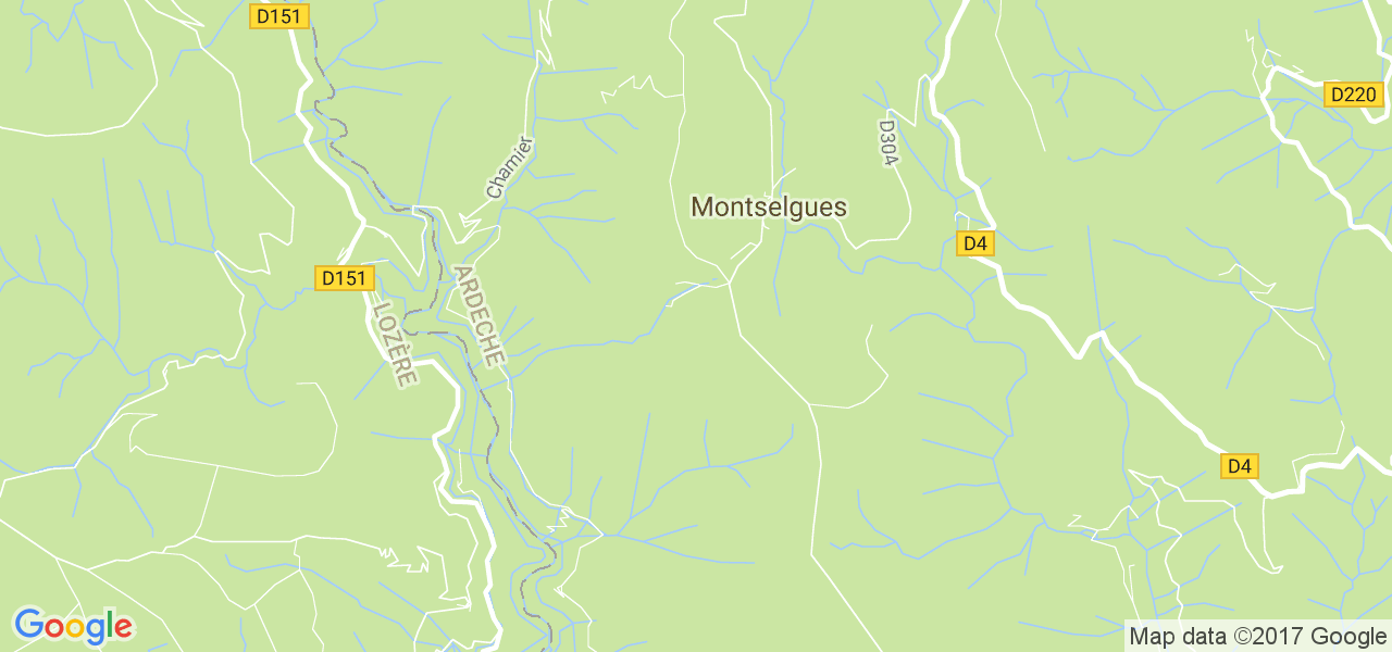 map de la ville de Montselgues