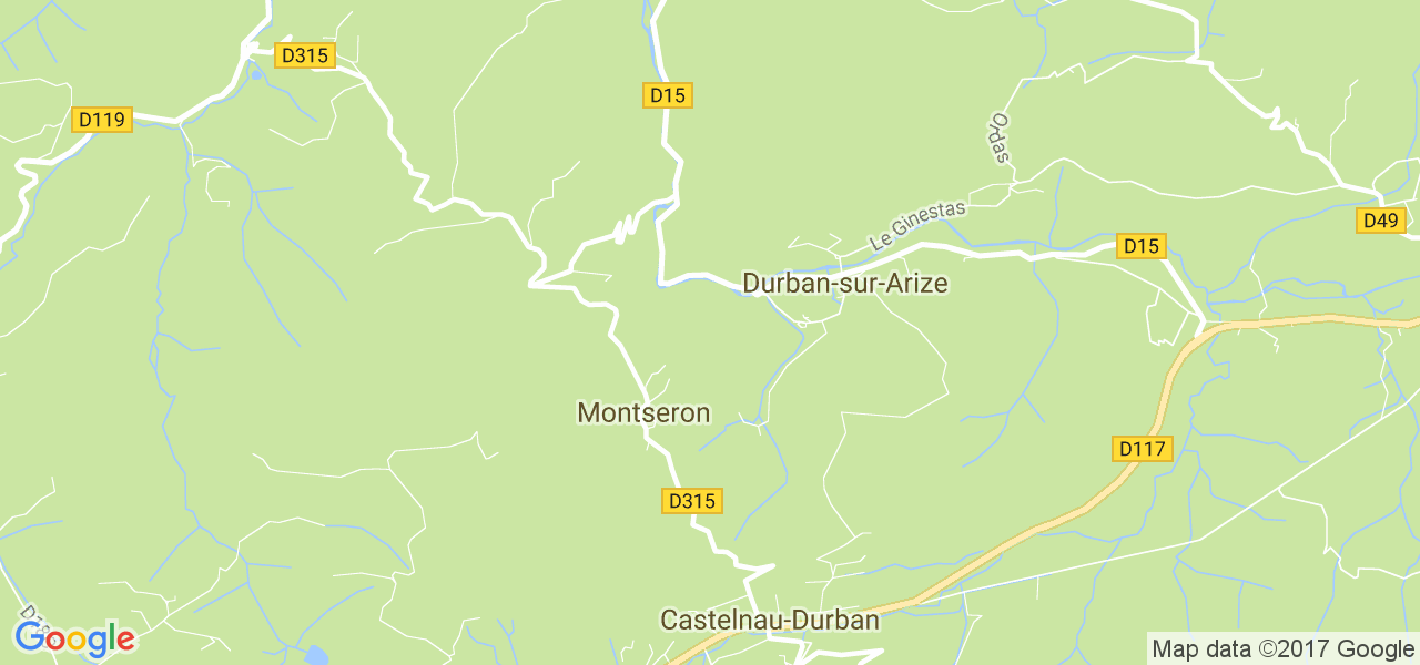 map de la ville de Montseron