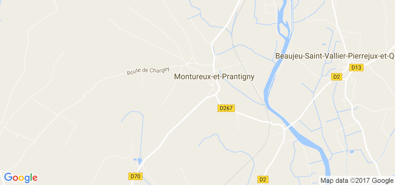 map de la ville de Montureux-et-Prantigny