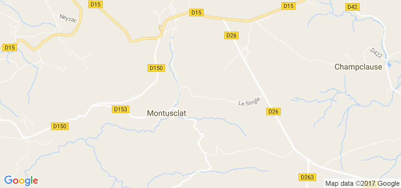 map de la ville de Montusclat