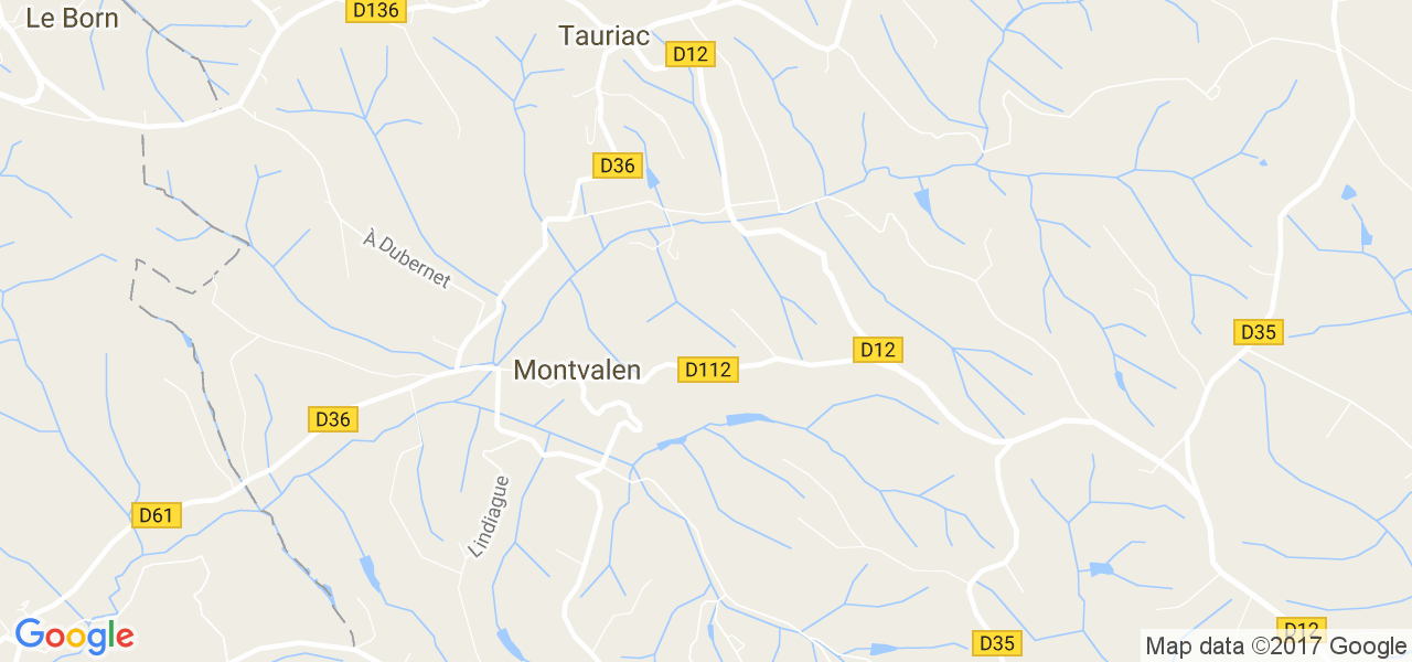 map de la ville de Montvalen