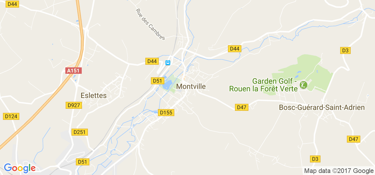 map de la ville de Montville