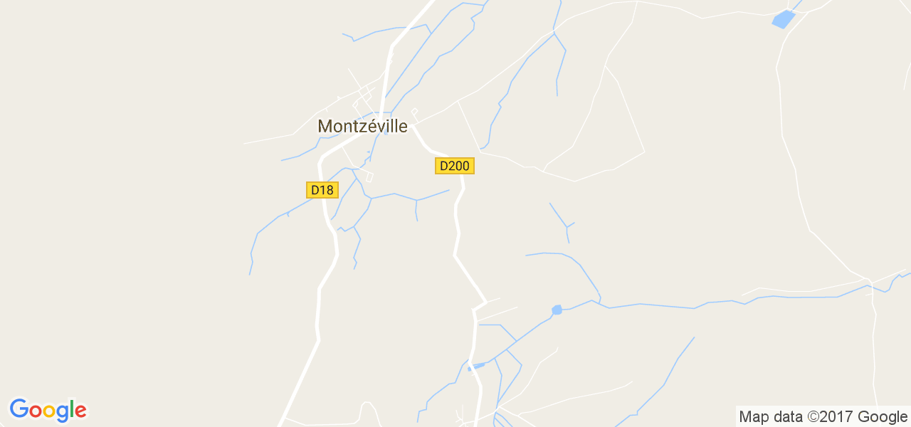 map de la ville de Montzéville