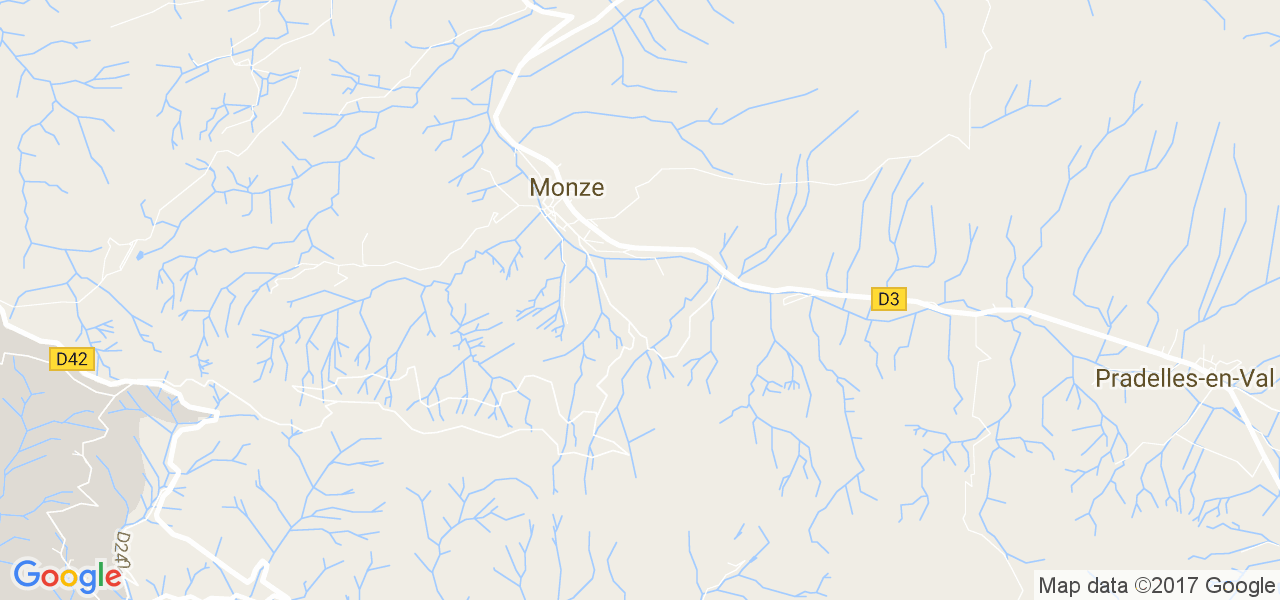 map de la ville de Monze