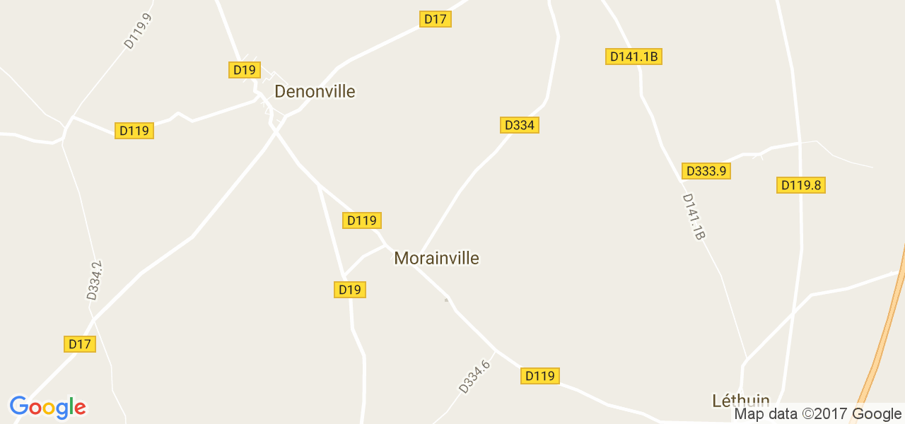 map de la ville de Morainville