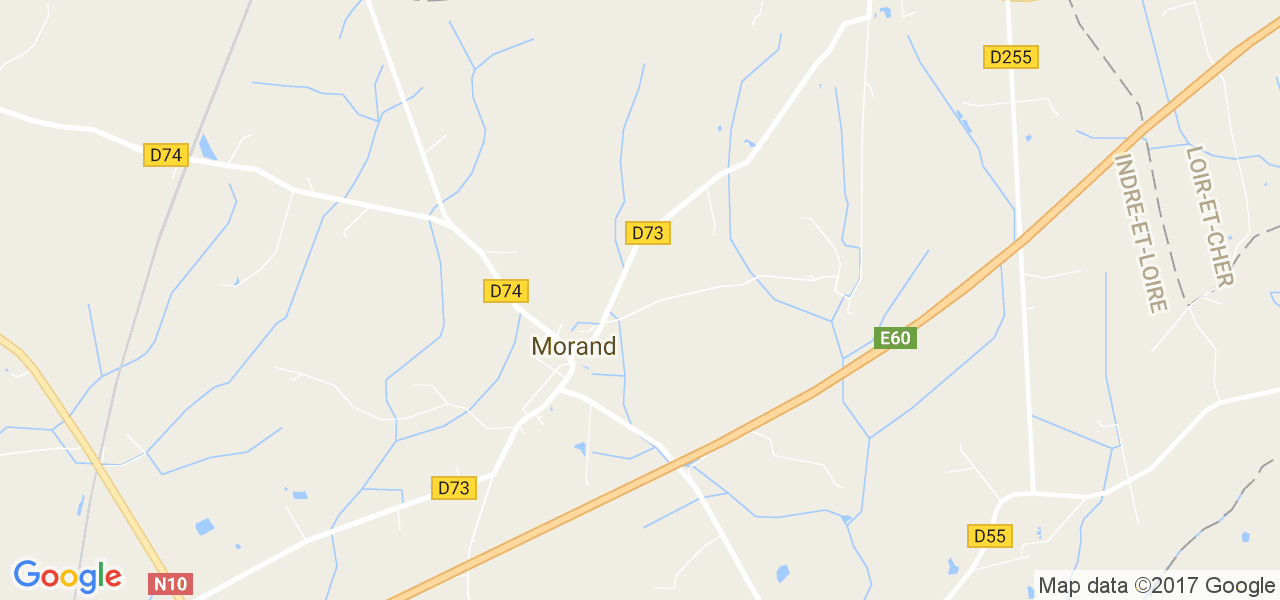 map de la ville de Morand