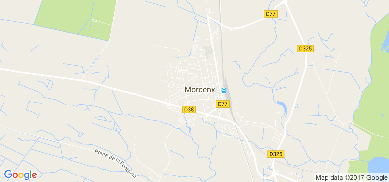 map de la ville de Morcenx