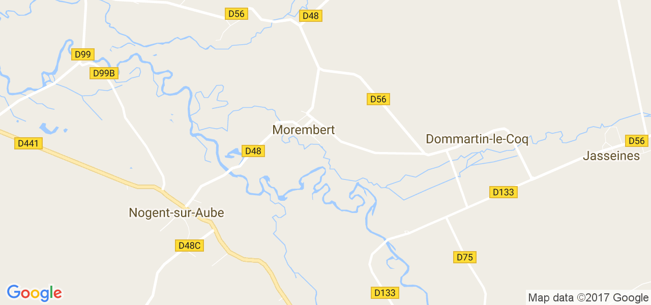 map de la ville de Morembert