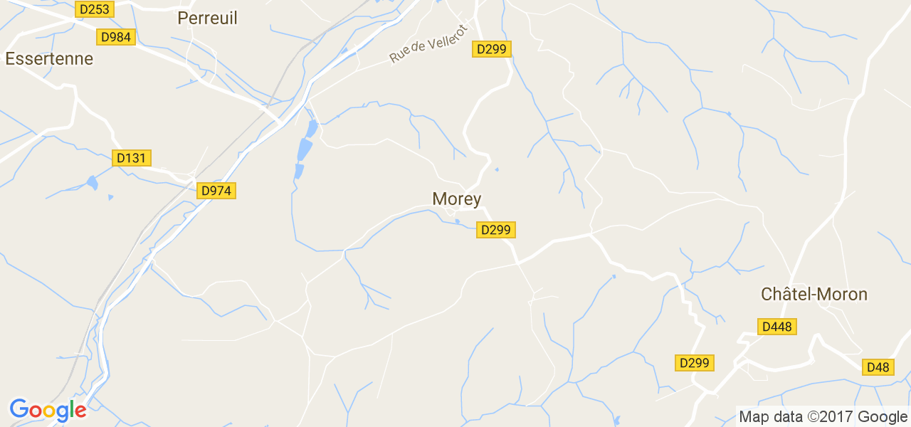 map de la ville de Morey