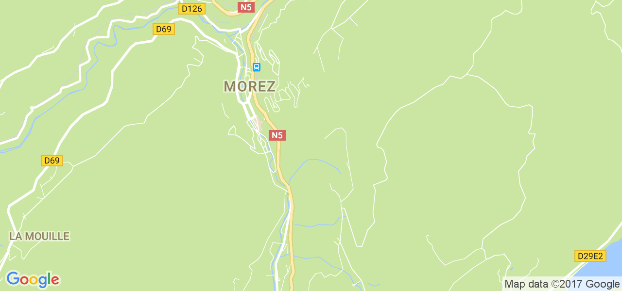 map de la ville de Morez