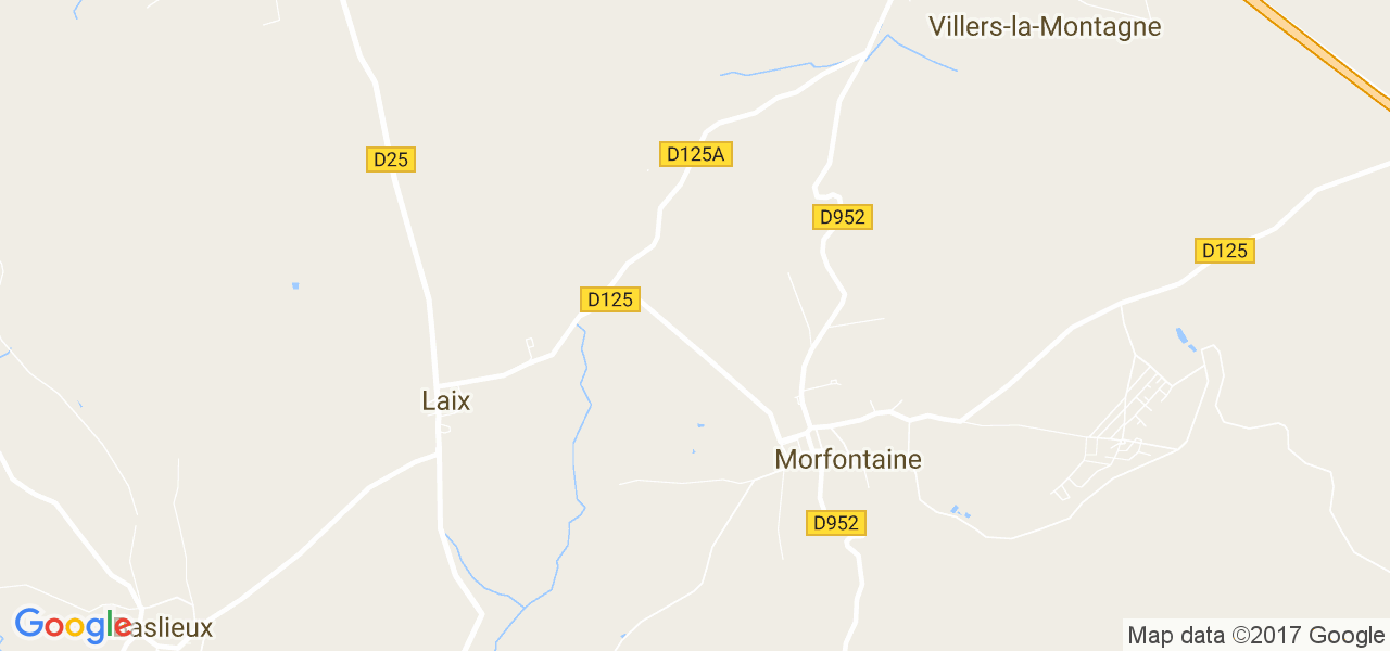 map de la ville de Morfontaine