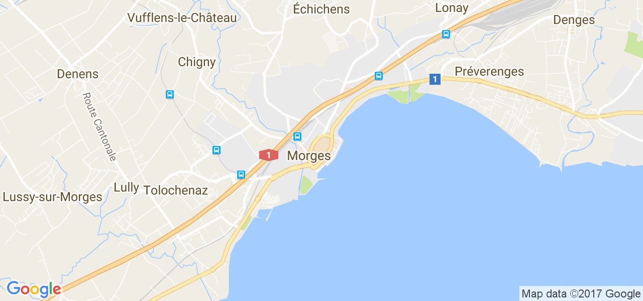 map de la ville de Morges