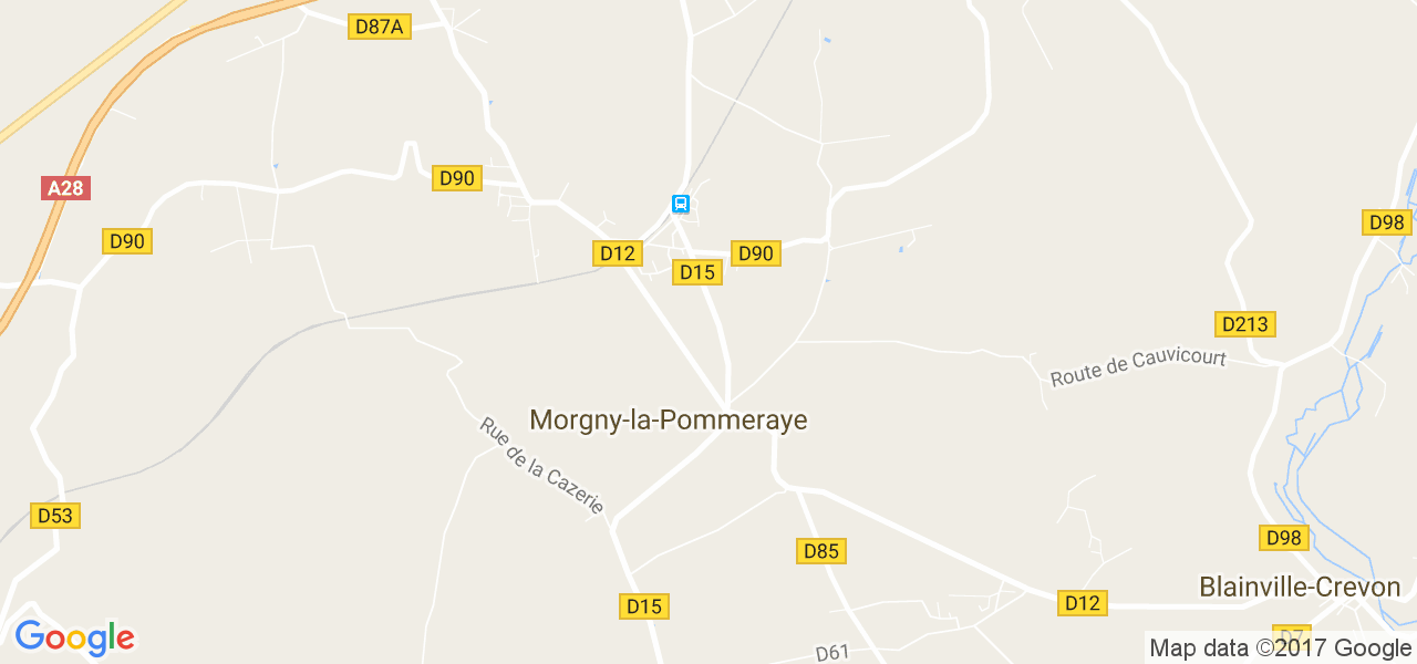 map de la ville de Morgny-la-Pommeraye