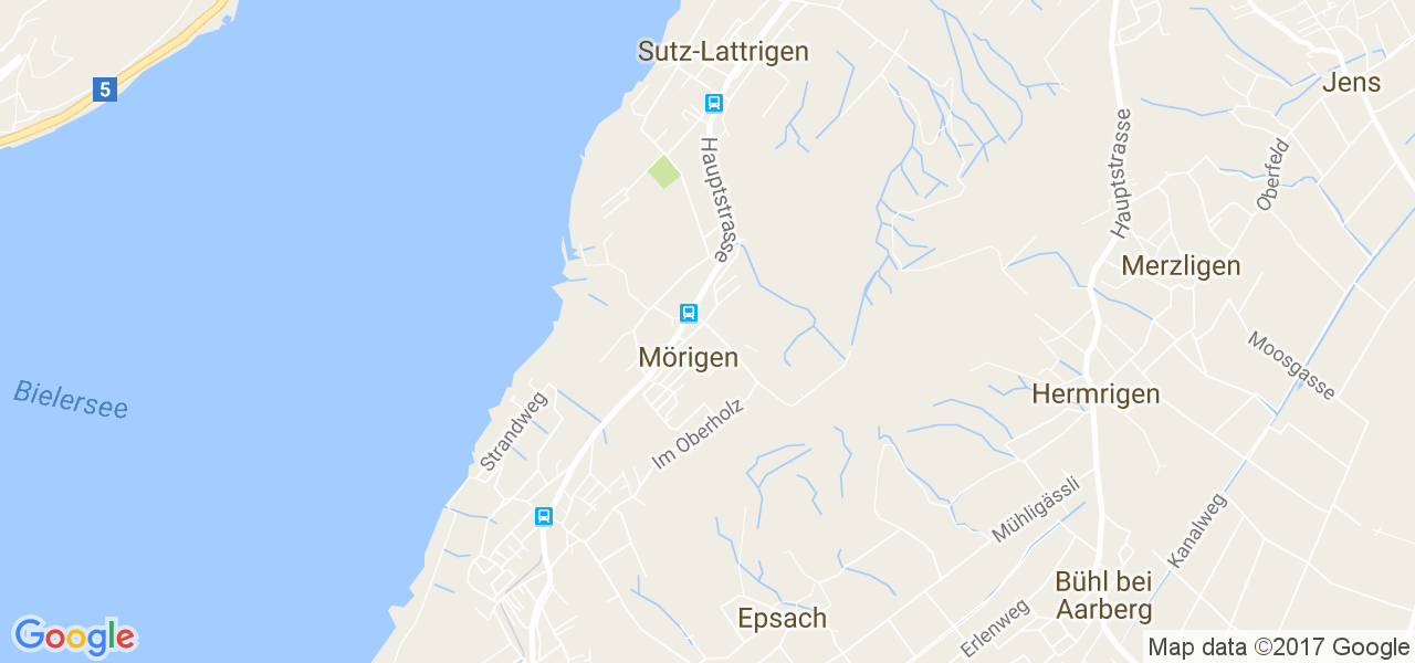 map de la ville de Mörigen