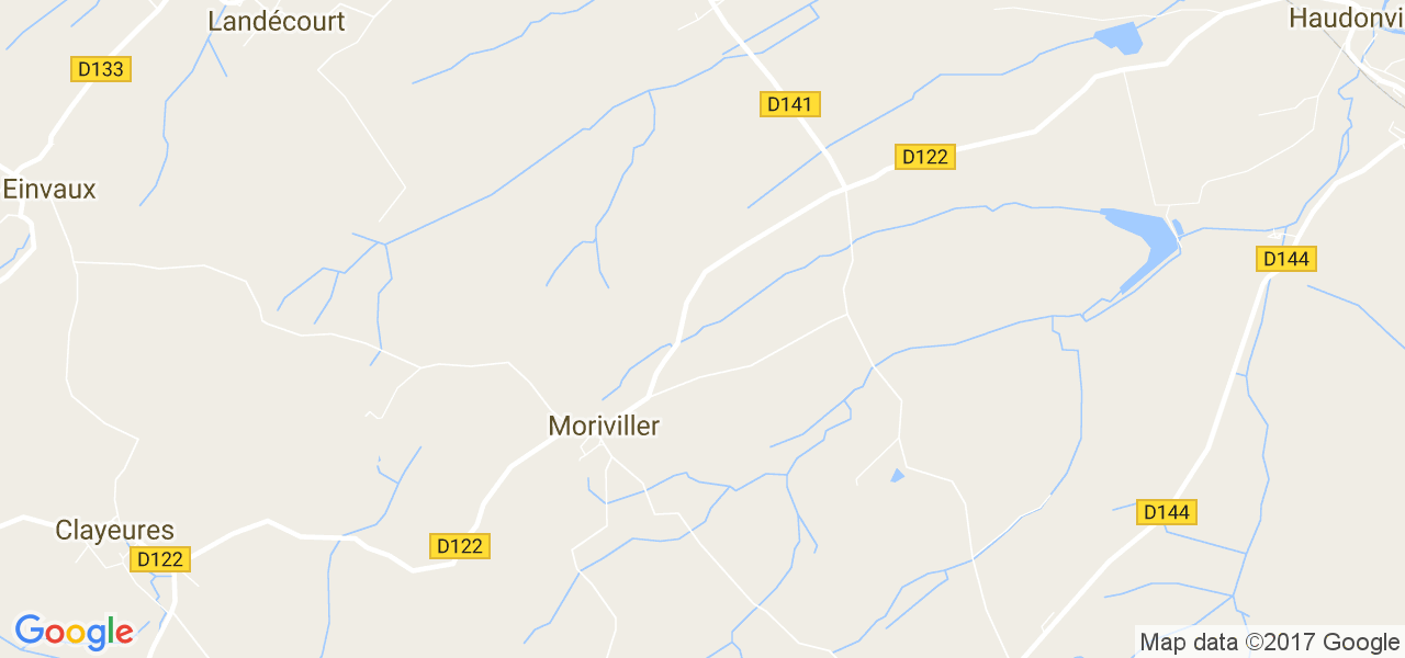 map de la ville de Moriviller