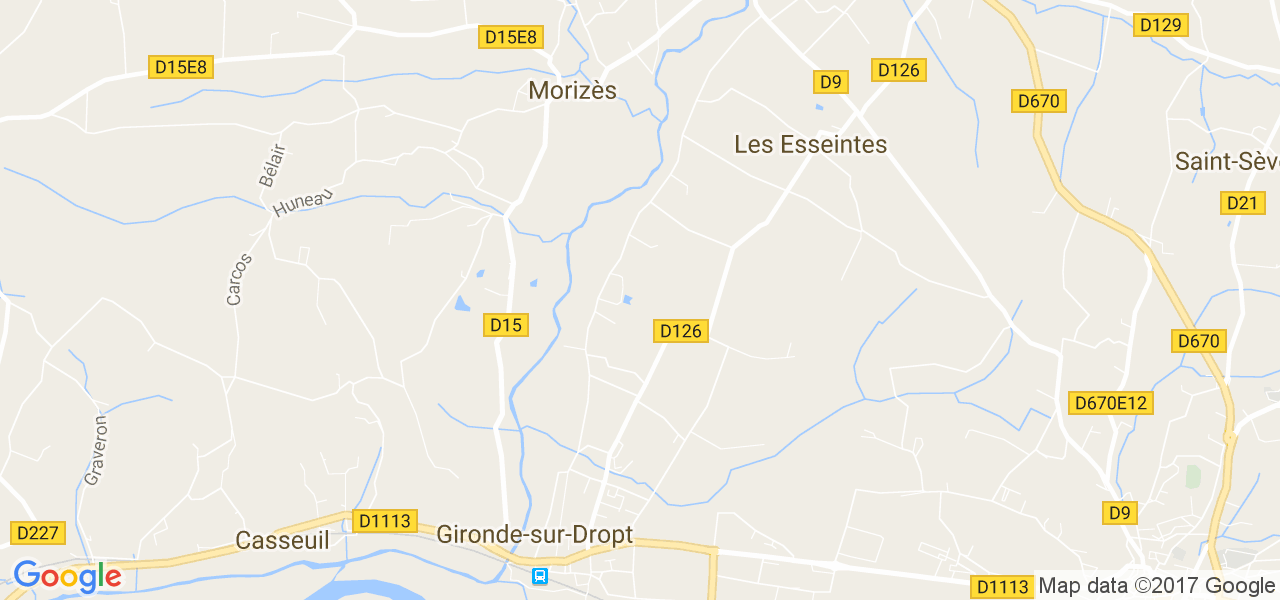 map de la ville de Morizès