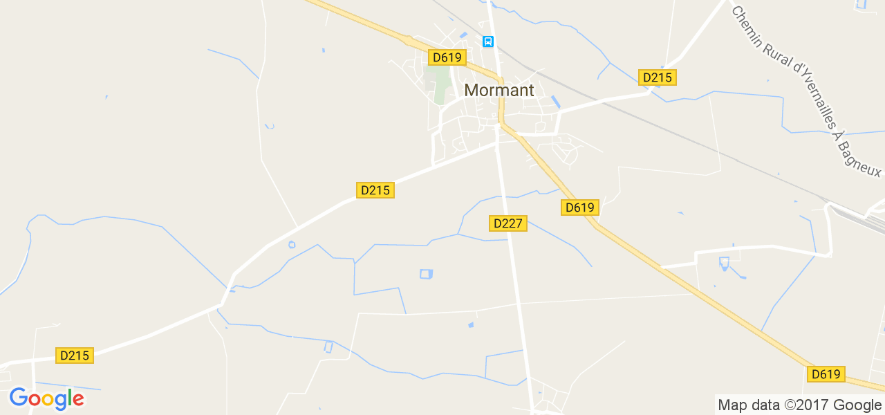 map de la ville de Mormant