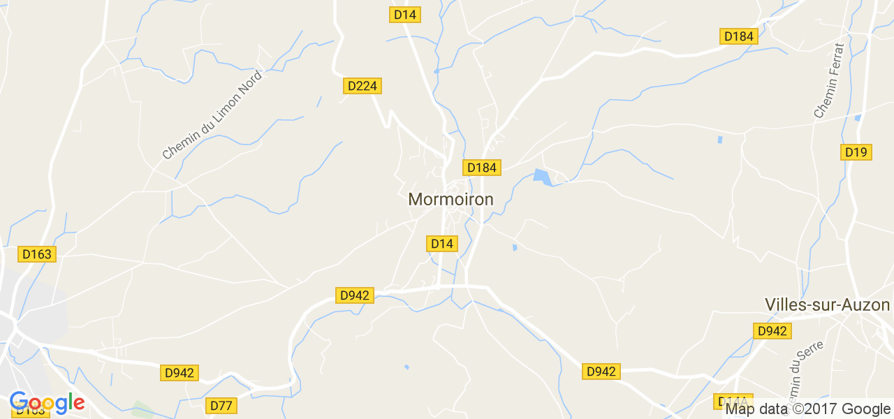 map de la ville de Mormoiron