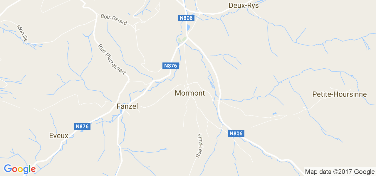 map de la ville de Mormont