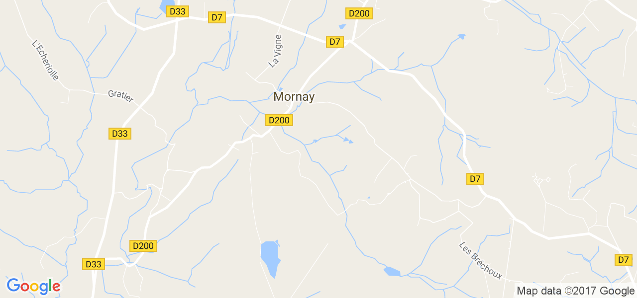 map de la ville de Mornay