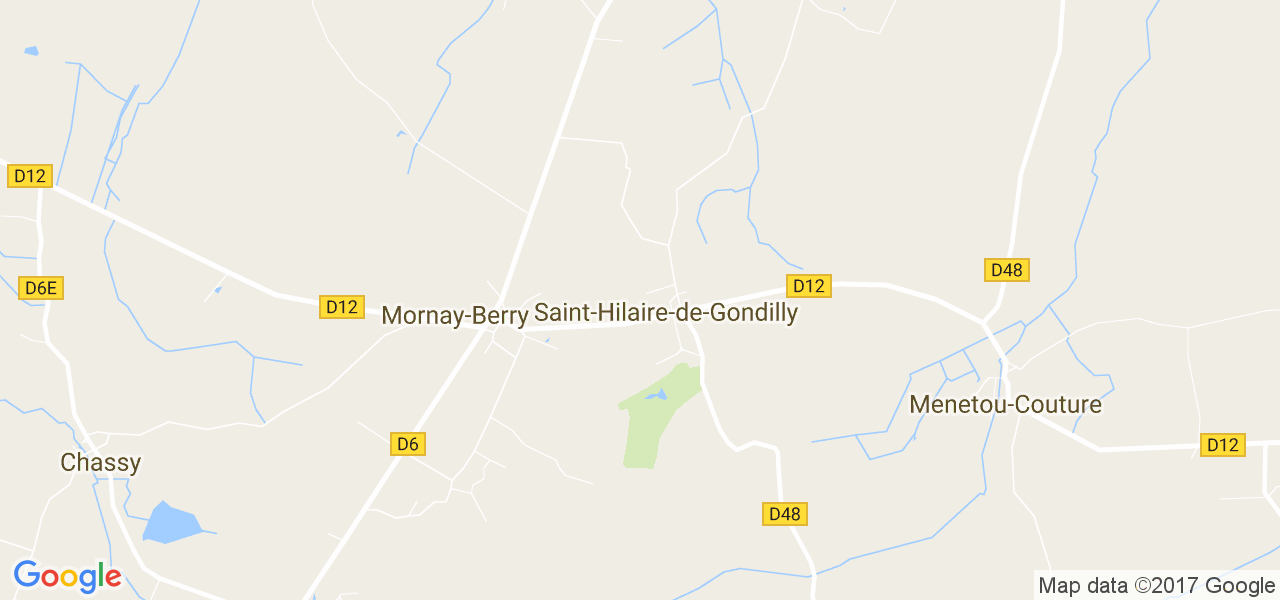 map de la ville de Mornay-Berry