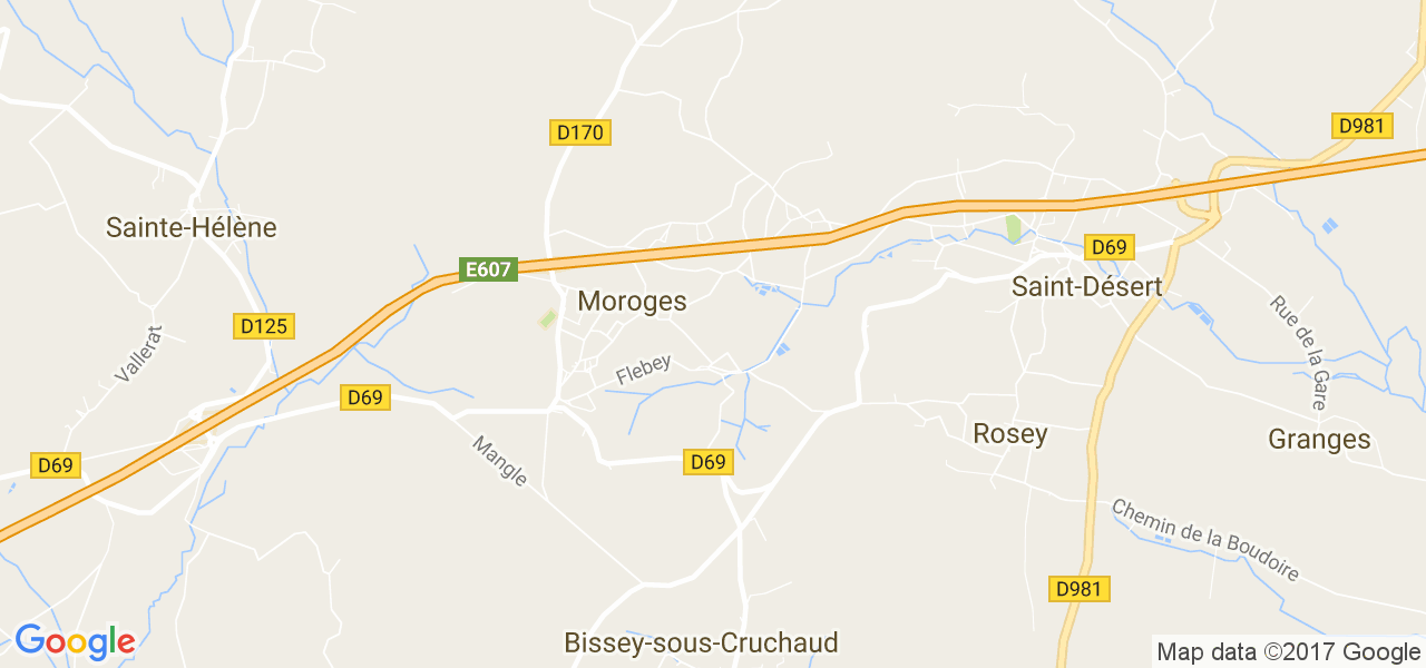 map de la ville de Moroges