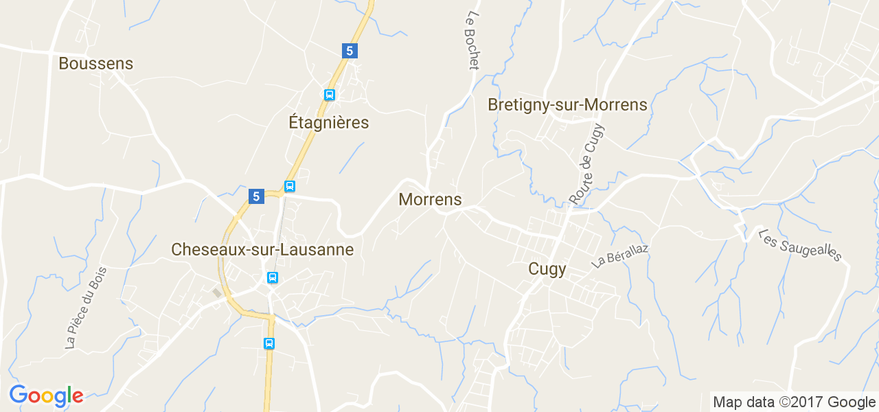 map de la ville de Morrens