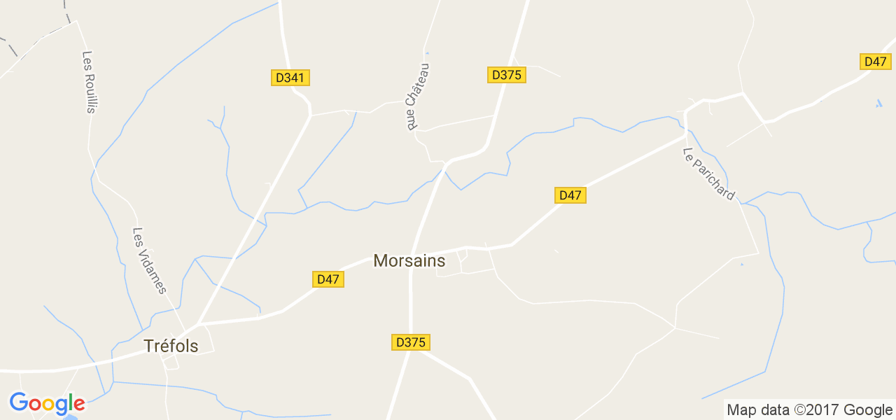 map de la ville de Morsains