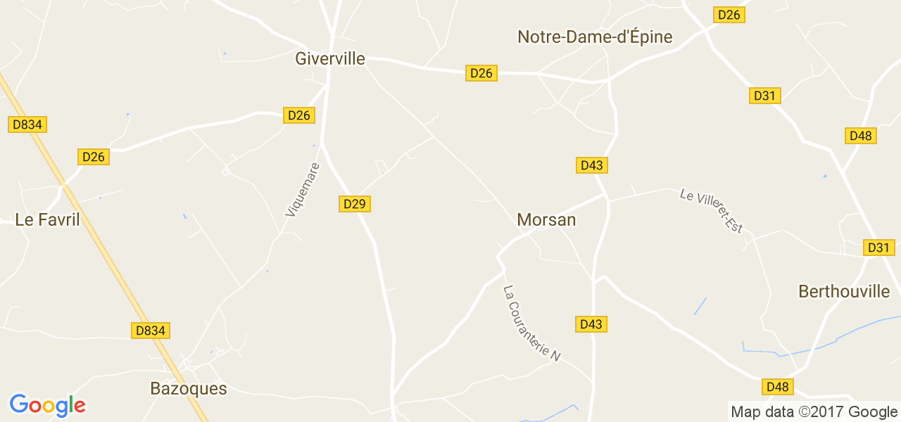 map de la ville de Morsan