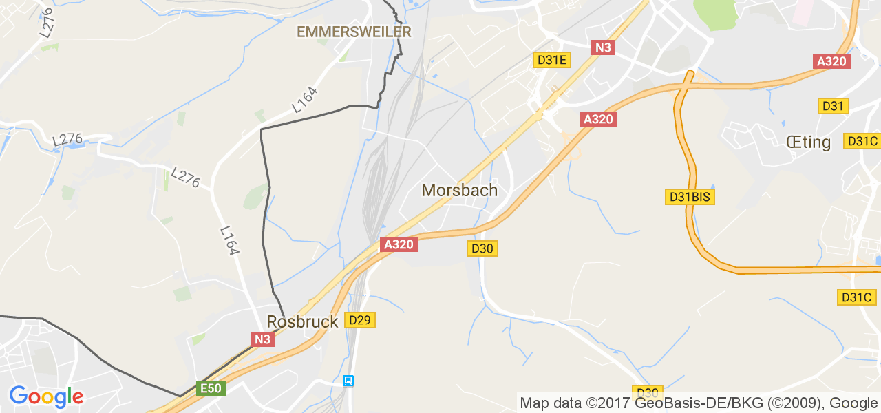 map de la ville de Morsbach