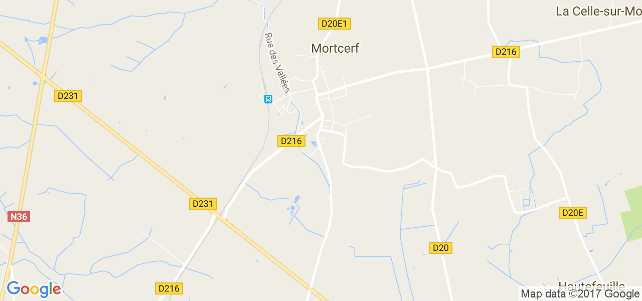 map de la ville de Mortcerf