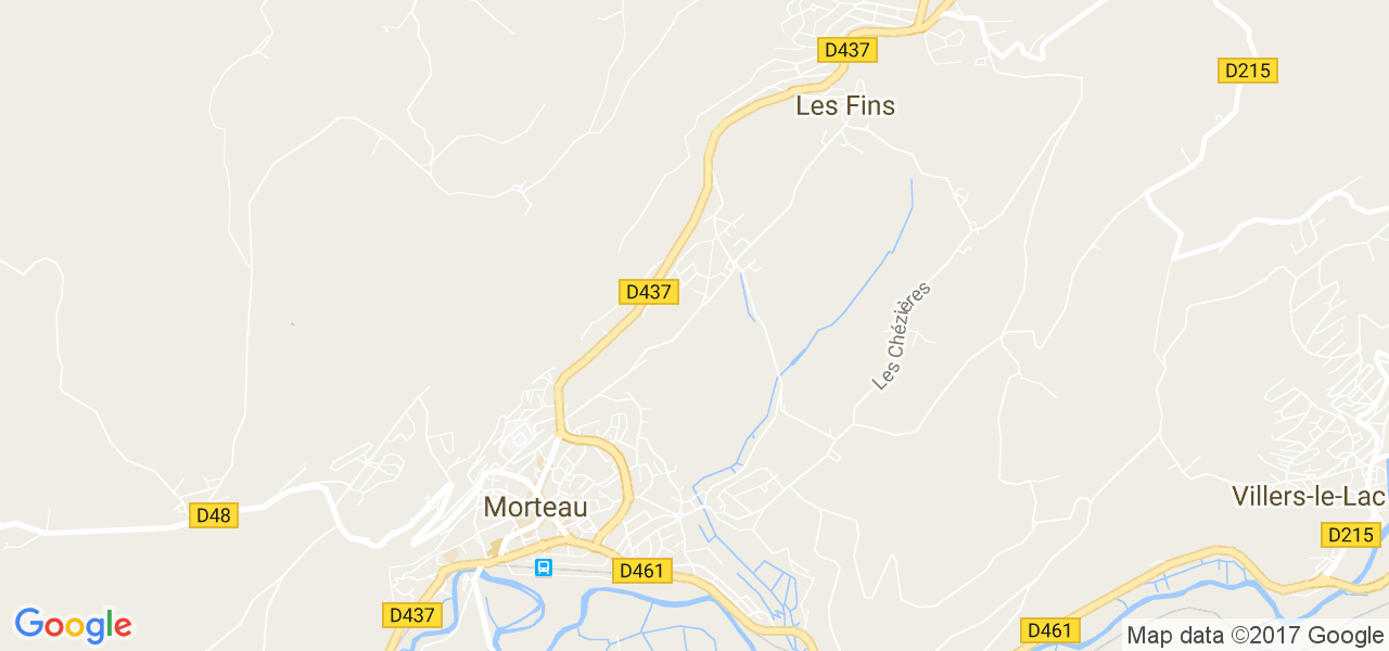 map de la ville de Morteau