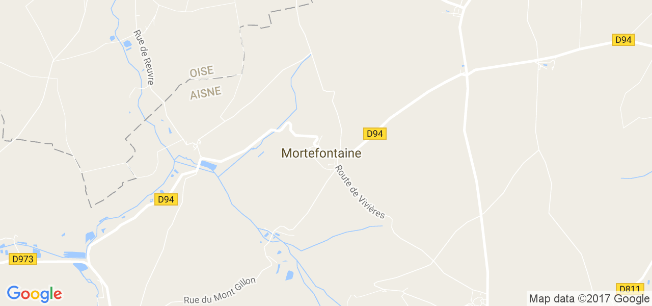 map de la ville de Mortefontaine