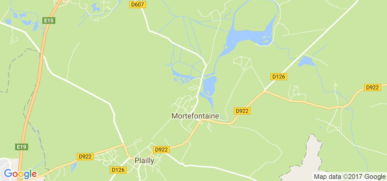 map de la ville de Mortefontaine