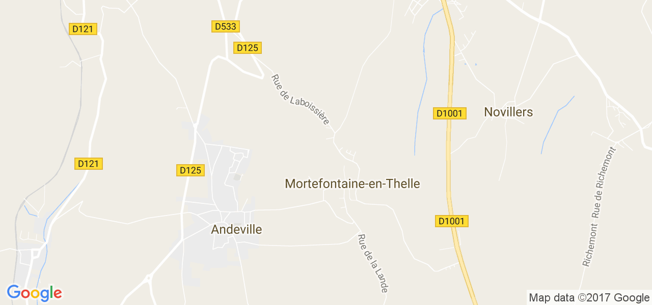 map de la ville de Mortefontaine-en-Thelle