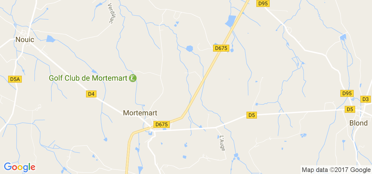 map de la ville de Mortemart