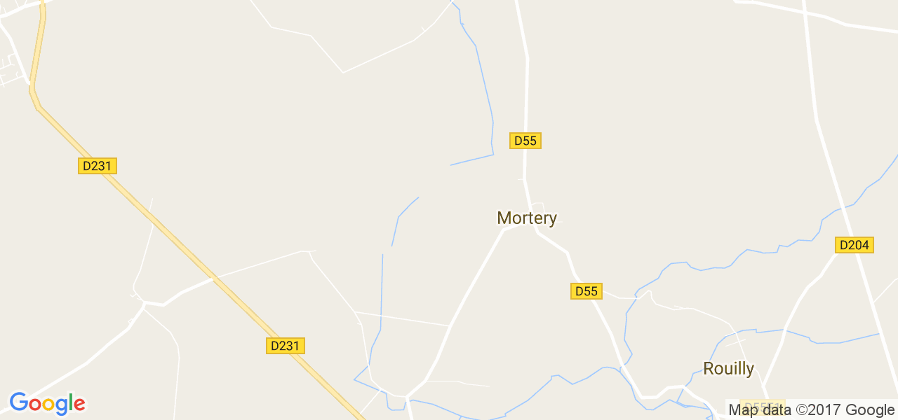 map de la ville de Mortery