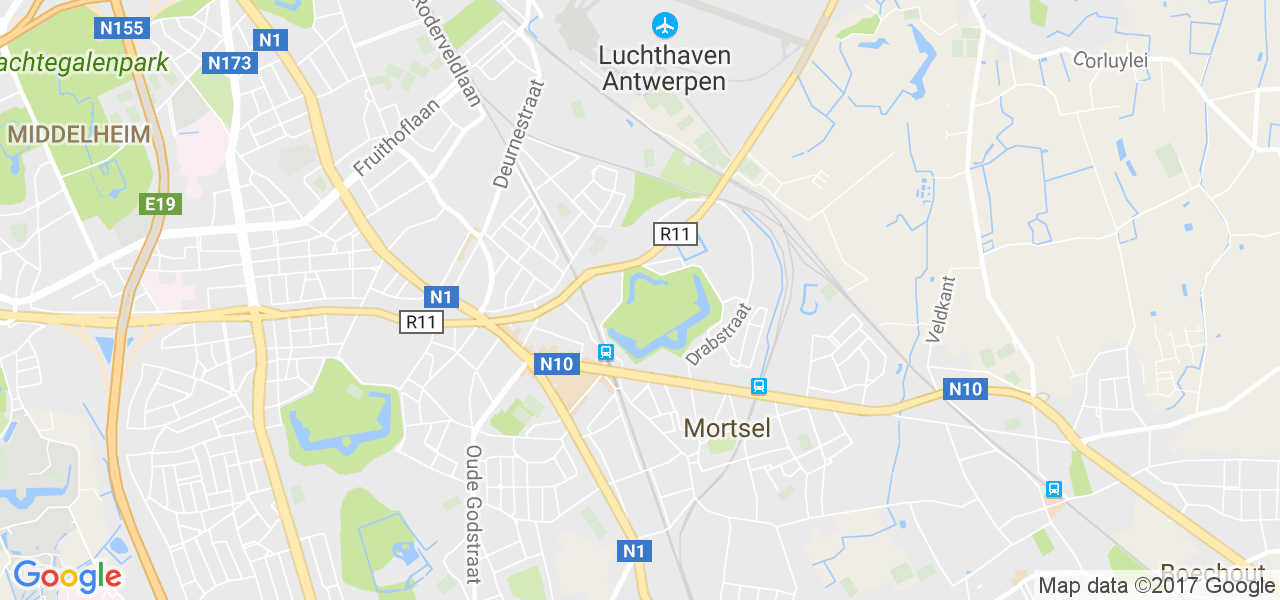 map de la ville de Mortsel