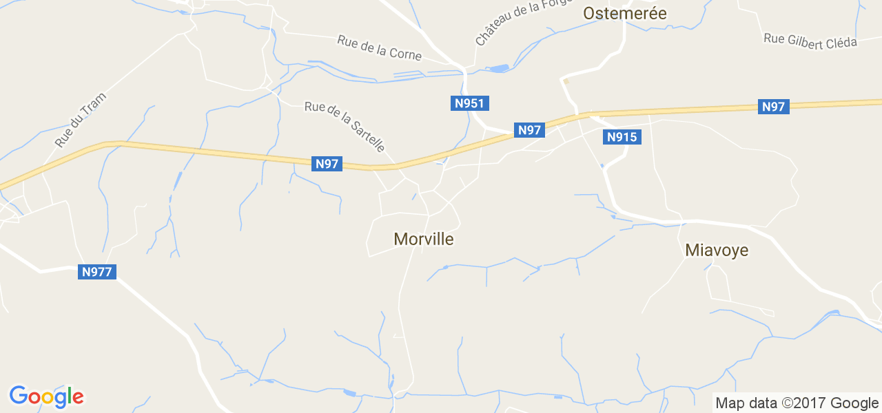 map de la ville de Morville