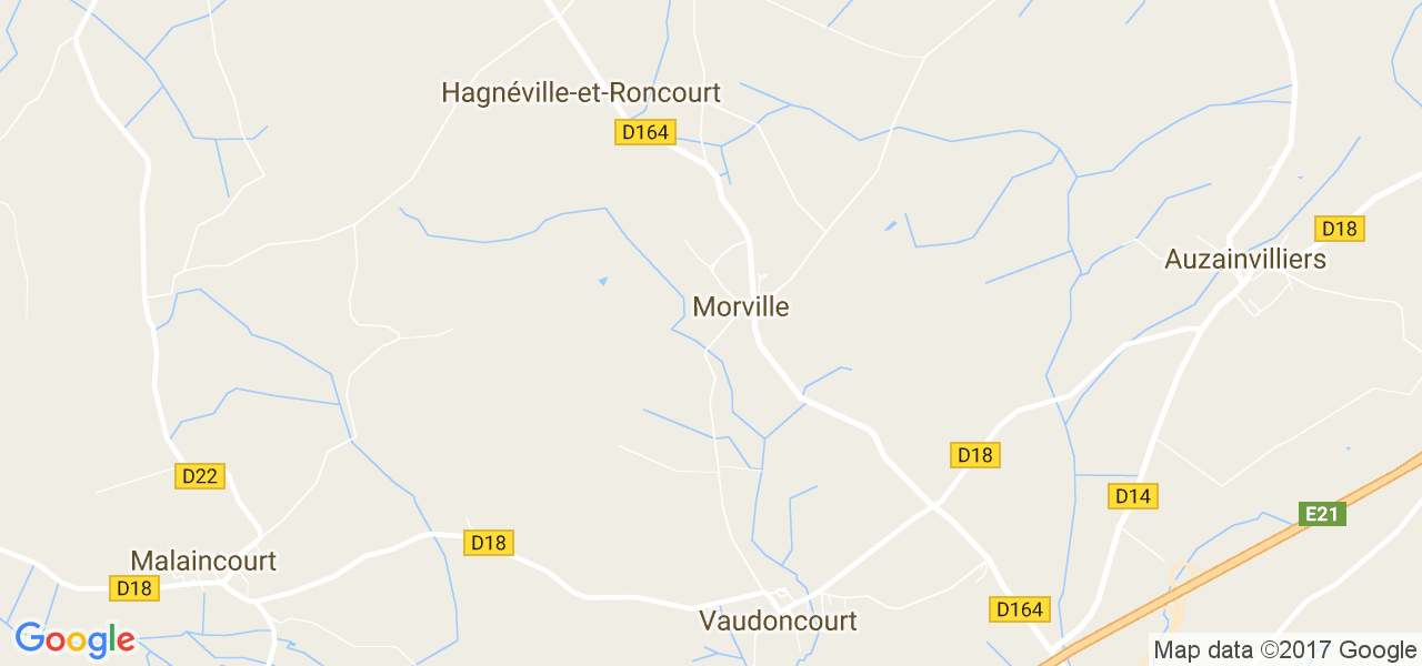 map de la ville de Morville