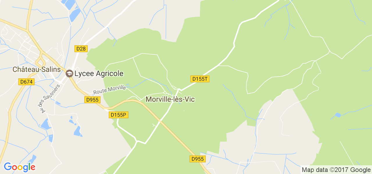 map de la ville de Morville-lès-Vic