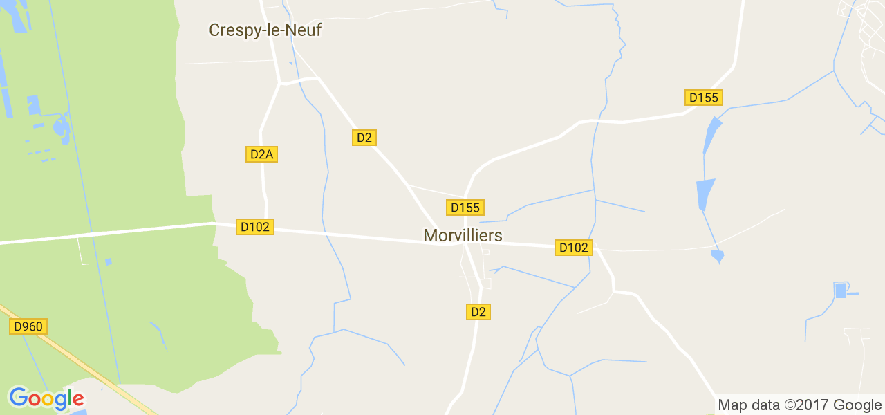 map de la ville de Morvilliers